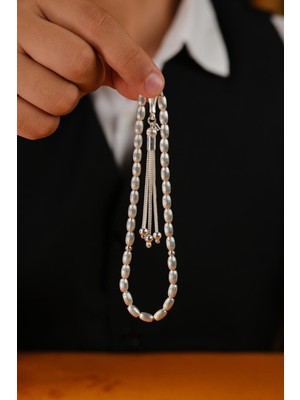 Dergah Tesbih Atölyesi Özel Tasarım Beyzi Model 925 Ayar Gümüş Tesbih