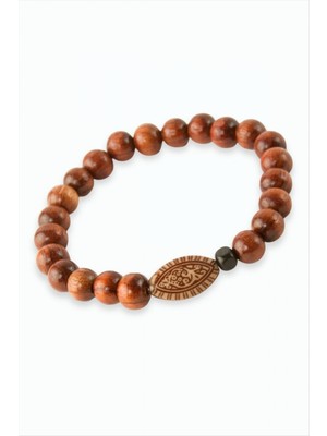 Marsilyan Oval Bambu Ahşap Bileklik 8 mm
