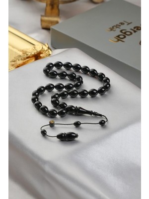 Dergah Tesbih Atölyesi Üstad Muhammet Tacir Sistemli Tasarım Beyzi Model Ateş-I Sıkma Kehribar Tesbih