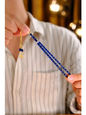 Dergah Tesbih Atölyesi Bilek Boy Gümüş Püskül Ateş-I Kehribar Tesbih