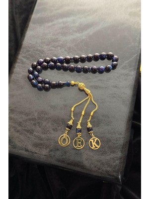 Dergah Tesbih Atölyesi Gold Harf Tasarımlı Alman Sıkma Kehribar