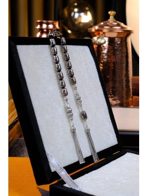 Dergah Tesbih Atölyesi Üstad M.serkan Coşkun Full Gümüş Kapsül Kesim Kuka Zaza Tesbih