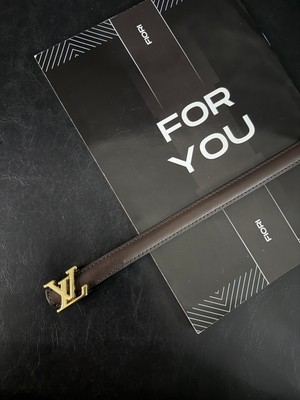 Fiori Hakiki Bombeli Yazı Tokalı Ince Kadın Kemeri, Ceket Kemeri, Gömlek Kemeri, Elbise Kemeri