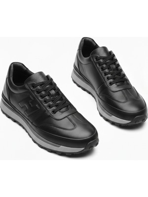 Growish GR0466 Hakiki Deri Hafif ve Sağlam Termo Taban Kabartmalı Sneaker Koşu Yürüyüş Ayakkabısı