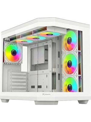 XGaming Xgamıng V950 White 7 x Argb Fan 750W 80+Bronze Gaming Case (426*285*380MM)