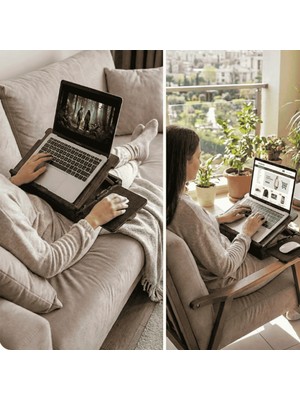 VigoWood Minderli Eğim Ayarlanabilir Mausepadli Laptop SEHPASI-LS057