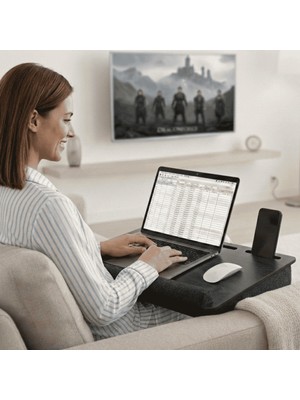 VigoWood Minderli Laptop Sehpası ANTIK-LS027