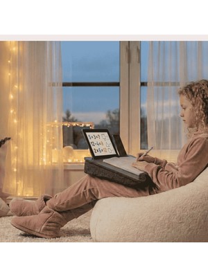 VigoWood Minderli Laptop Sehpası ANTIK-LS017