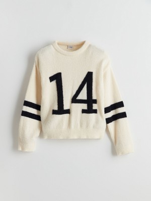 Lc Waikiki Yeni Sezon Bisiklet Yaka Kız Çocuk Triko Kazak