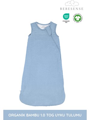 Bebesense Organik Bambu Uyku Tulumu – 2.5 Tog Giyilebilir Battaniye, Çift Taraflı Fermuar