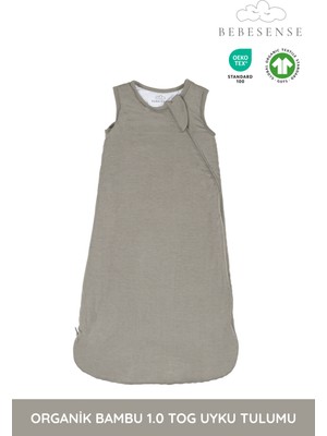 Bebesense Organik Bambu Uyku Tulumu – 2.5 Tog Giyilebilir Battaniye, Çift Taraflı Fermuar