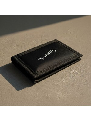 Elegance Siyah Atatürk Imzalı Basic Spor Wallet Cüzdan