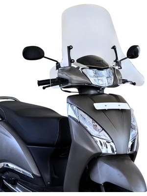 Abv Tvs Jupiter 110-125 El Korumalı Şeffaf Tur Camı 58X72 cm (23-26) + Bağlantı Ekipmanı