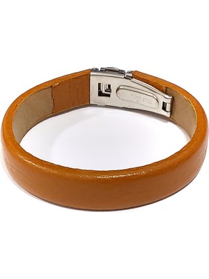 Herşey Nota Gölge Kemer Taba Hakiki Deri Erkek Bileklik-38