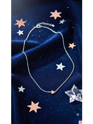 Crystal Atelier Yıldızlı Düşler Figürlü Y2k Goth Zincir Yıldız Kolye
