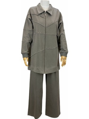 JOOQSTORE Fermuarlı Taşlı Takım