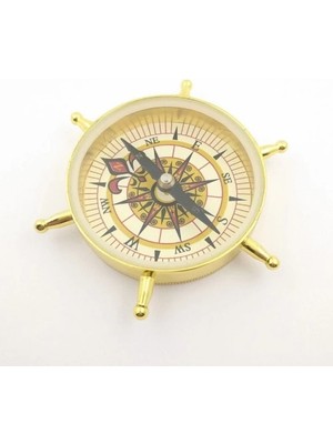 Nacario Estetik Tasarım Dümen Model Pirinç Pusula