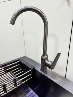 Fleko Antrasit  Eviye Mutfak Bataryası