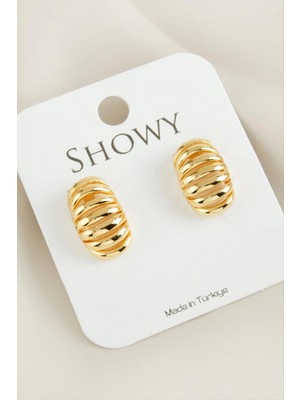 Marsilyan Tırtırlı Trinos Yeni Sezon Metal Küpe