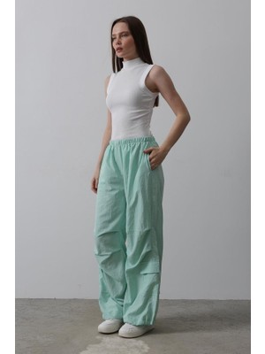 Bi Baksana Paraşüt Cargo Pantolon - Mint