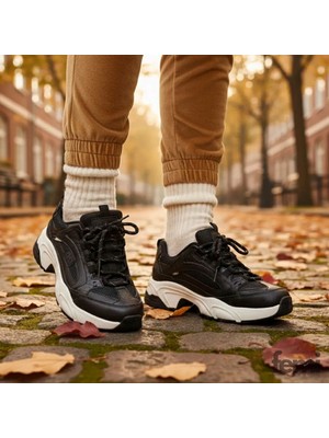 Kuum K15-34142 Vıp Exclus Siyah Kadın Bağcıklı Sneaker Ayakkabı