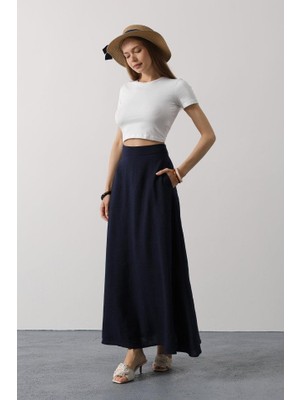 Bi Baksana Keten Etek - Lacivert