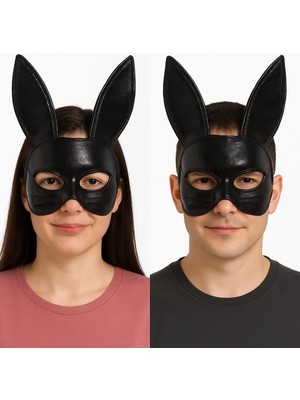 Ett Siyah Renk Kumaş Malzemeden Imal Eva Tavşan Maskesi 19X15 cm Dinç Store - 004982