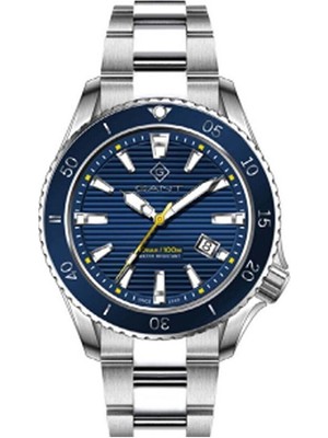 Gant Erkek Kol Saati 45 mm Mavi Kadran Metal Kordon 10 Atm