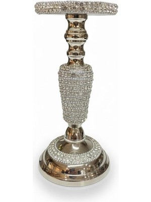 sembol Meryn Şamdan Krom 10X10X20 cm