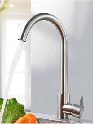 Kca Armatür Inox Delta Mutfak Eviye Musluğu Bataryası