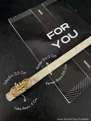 Fiori Birleşik Yuvarlak Tokalı Kadın Kemeri, Pantolon Kemeri, Ceket Kemeri, Elbise Kemeri