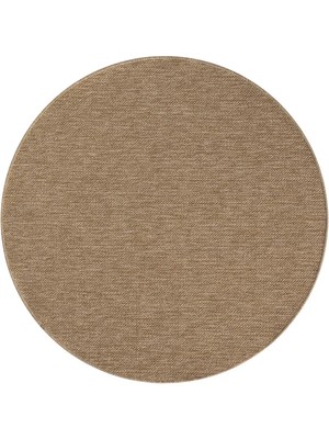 Halımax Seyran Halı 670 Bej India Jüt Yuvarlak Hasır Halı Modern Koridor Mutfak Balkon Halısı