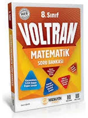 Madalyon Yayınları -  Voltran 8.sınıf Matematik Soru Bankası