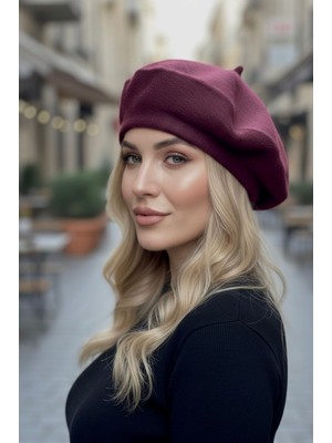 SF Collection Kadın Peluş Ressam Bere