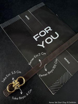 Fiori Birleşik Yuvarlak Tokalı Kadın Kemeri, Pantolon Kemeri, Ceket Kemeri, Elbise Kemeri