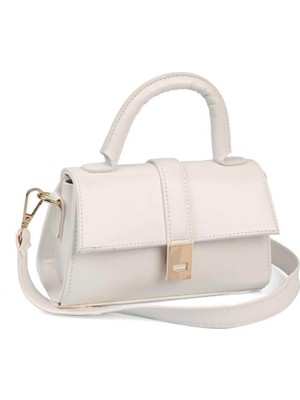 Kadın Moon Model Kemer Detaylı Çapraz El ve Omuz Çantası