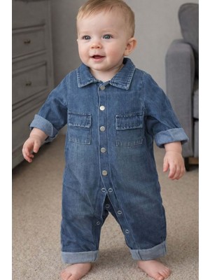 Gültekin Bebe Partner Erkek Tulum 6-18 AYLIK-1232295 - Mavi