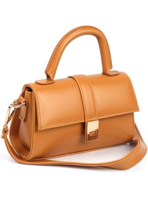 Kadın Moon Model Kemer Detaylı Çapraz El ve Omuz Çantası