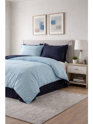 Özdilek Colormix Nevresim Takımı Çift Kişilik - Mint-Indigo