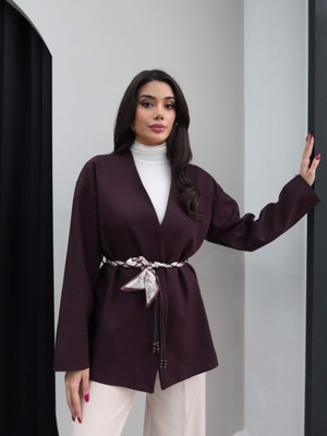Esra Helvacı Fular Kemerli Ceket