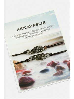 Linarx Best Friends Arkadaş Deri Bileklik