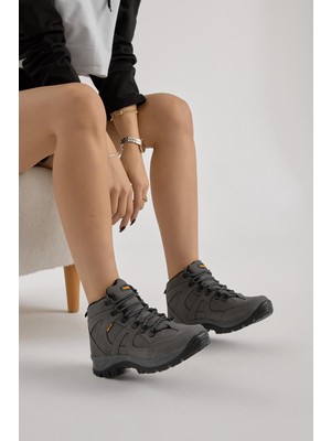 Tonny Black Unisex Füme Rahat Kalıp Bağcıklı Trekking Bot