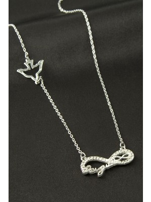 Linarx Sevgilim Yazılı Sonsuzluk Şans Kolye