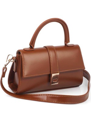 Kadın Moon Model Kemer Detaylı Çapraz El ve Omuz Çantası