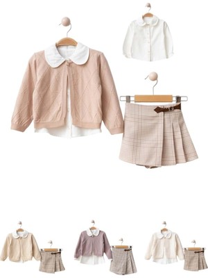 Gültekin Bebe Lumia Bağlamalı Triko Etekli Takım 2-5 YAŞ-4113440 - Somon