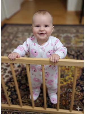 ruhaay Bebek Pamuk Uzun Kollu Mevsimlik Baskılı Zıbın