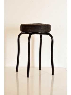 Berawond 4 Lü Siyah Siyah Profil Tabure Metal Tabure Kalın Tabure Mutfak Taburesi