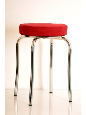 Berawond 10 Adet Kırmızı Tay Tüyü Profil Tabure Metal Tabure Mutfak Taburesi Kalın Tabure