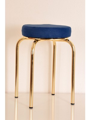 Berawond 4 Lü Renkli Tay-4 Tüyü Altın Ahtapot Tabure Mutfak Taburesi Demir Tabure