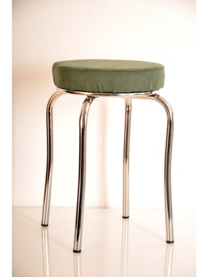 Berawond 2 Adet Yeşil Tay Tüyü Profil Tabure Metal Tabure Mutfak Taburesi Kalın Tabure